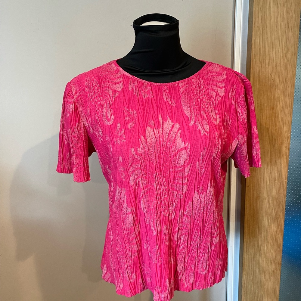 Zara Womens Crinkle Textured Top EUC